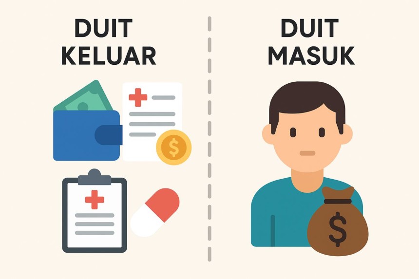 Duit keluar duit masuk asbab sakit